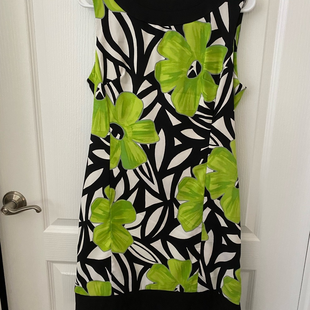 Kim Rogers Black and White Sleeveless Mini Sundress